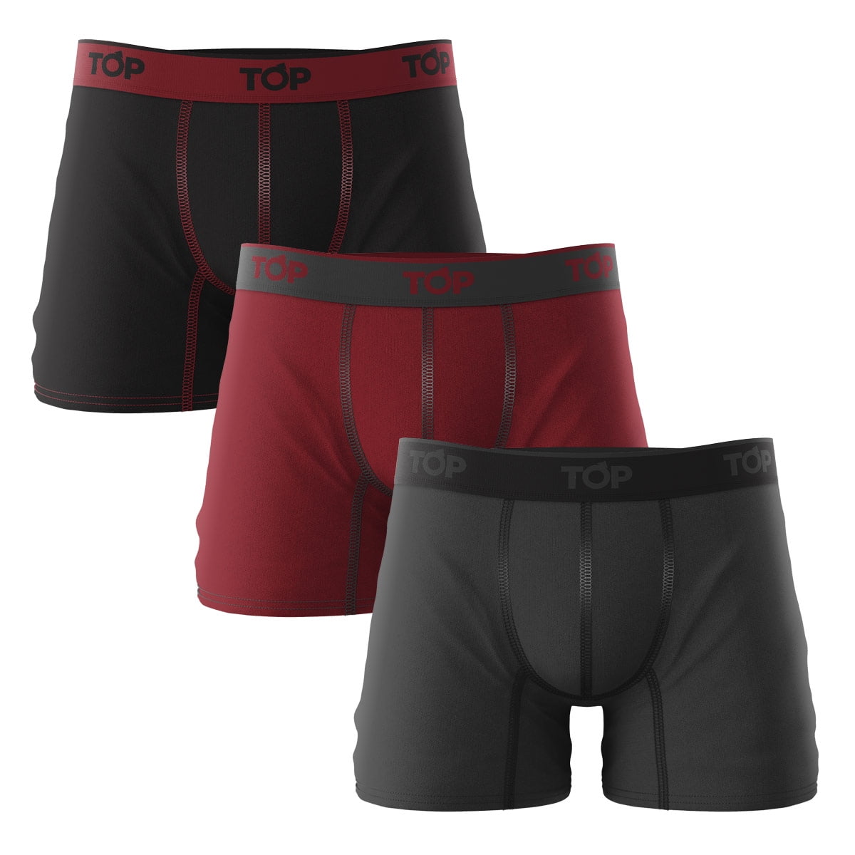 Bóxer Medio Bambú Pack 3 C4 Top Talla M