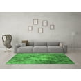 thumbnail image 3 of Ahgly Company Indoor Square Oriental Green Industrial Area Rugs, 3' Square, 3 of 4