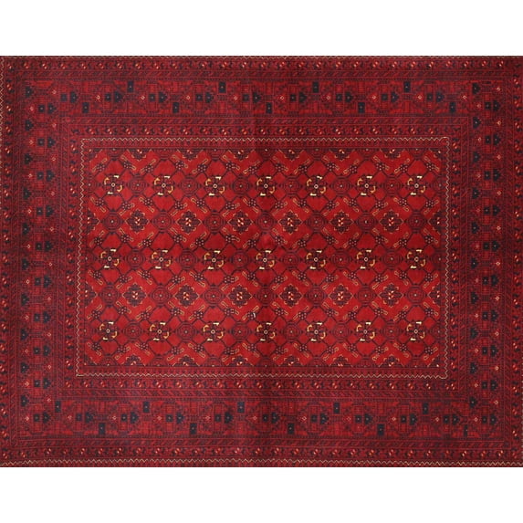 Ahgly Company Indoor Rectangle Traditional Red Persian Area Rugs, 2' x 3'