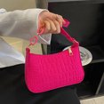 thumbnail image 1 of Bolso De Hombro Bolso de viaje de moda de sillín de fieltro portátil Elegante informal para vacaciones de fin de semana, 1 of 8