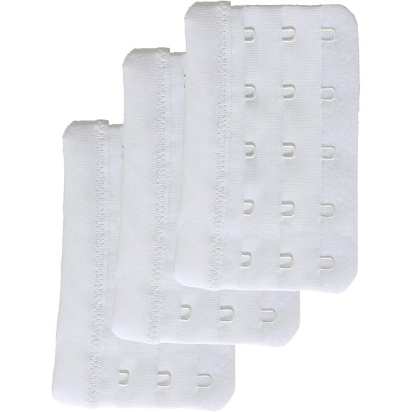 Extensor de sujetador para mujer, 5 ganchos, extensores de tirantes para sujetador de tallas grandes, paquete de 3 unidades