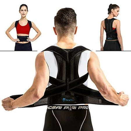 Breathable Back Support Brace - Back Support Vest for Women and Men - Straighten and Correct Posture - Upper Shoulder Corrector(27.5