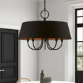 thumbnail image 4 of 51355-04 Livex Lighting Palma - 5 Light Pendant In Transitional Style-17.5 Inches Tall and 23 Inches Wide-Black Finish    -Traditional Installation, 4 of 9