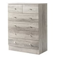 thumbnail image 4 of Ktaxon 6 Drawers Dresser Chests for Bedroom, Wood Chset of Drawers,Dressers Organizer for Bedroom, Living Room,Hallway, Gray, 4 of 10