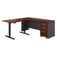 thumbnail image 3 of Bush Business Furniture SRC108HCSU 72 in. Series C L-Shaped Desk with 48 in. Height Adjustable Return & Storage - Hansen Cherry, 3 of 10