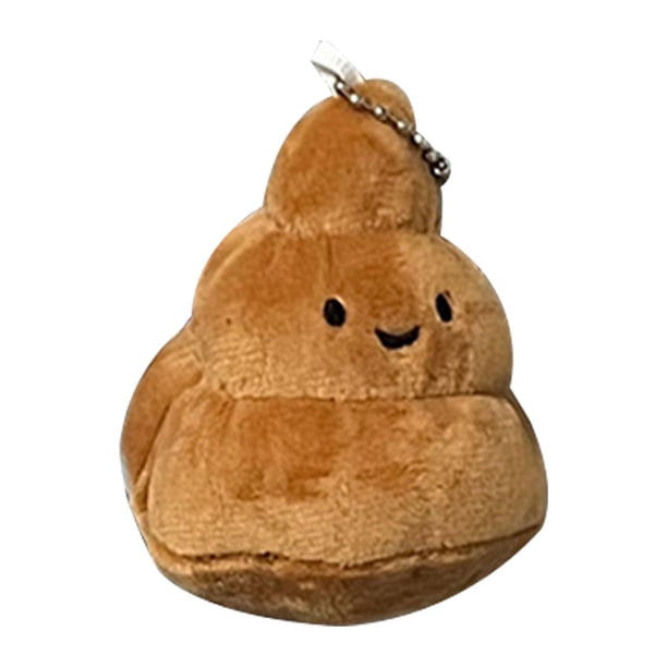 Lindo y divertido llavero imán para refrigerador regalo de cumpleaños mochila llavero de peluche taburete marrón