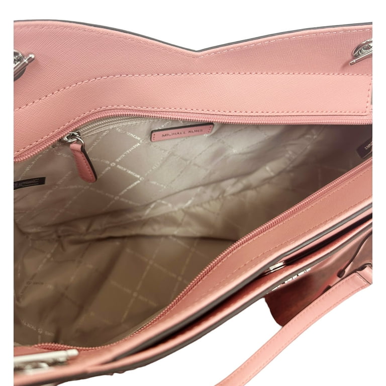 NEW Michael Kors Tea Rose Pink Jet Set Travel Large X Chain Shoulder Tote  Purse