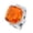 Orange, variant on Womens Exaggerated Orange Gemstone Ring Gold Plated Inlaid Artificial Gems Semi-Precious Stones Geometric Copper Ring Fashion Jewelry Gift for Her