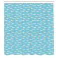thumbnail image 3 of Ambesonne Fish Shower Curtain, Hand Drawn Style Flock, 69"Wx84"L, Pale Blue White, 3 of 5