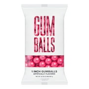 Candy Envy - Shimmer Pink 1 Inch Gumballs - 2lb Bag - Approximately 113 Gumballs Per Bag - North American Made & Kosher Certified