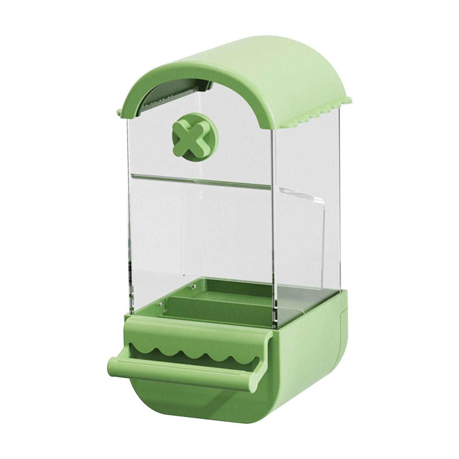 Hovilon Automatic Bird Feeder,No Mess Parrot Automatic Feeder Anti-Scattering Bird Feeder for Cage Bird Food Bowl Container Parakeet Cage Accessories Finch Lovebirds Budgies Canary