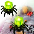 thumbnail image 2 of Halloween Tea Lights Candles, Halloween Flameless LED Candle Holder Lights Battery Operated , Spider Tealights Electric Flickering Candle for Halloween Party Decorations, 2 of 6