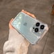 thumbnail image 2 of Funda de teléfono de lujo con diseño de espacio transparente para iPhone 11 12 13 14 Pro Max X Xs XR 7 8 Plus SE 2 3 10, funda de parachoques transparente de cristal Deng Xun unisex, 2 of 2