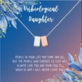 thumbnail image 2 of Anavia Unbiological Daughter Jewelry, Step Daughter Necklace Gift, Bonus Daughter Birthday Card Gift, Gift from Step Mom-[Silver and Rose Gold Double Cube, Blue-Orange Gift Card], 2 of 3