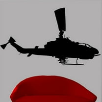Wallhogs Haynes Silhouette Helicopter X Cutout Wall Decal