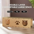 thumbnail image 3 of ColourTree Cat Scratching Pads, Multi-Purpose Cat Scratcher Tunnel, Cat Scratching Board House, Cat Tunnel Scratcher with Toy Hanging Ball, Interactive Peephole, 3 of 7