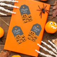 thumbnail image 3 of Koyal Wholesale 100-Pk Scary Pumpkins Halloween Gift Tags With String, Favor Bag Tags Halloween Decorations, 3 of 5