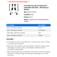 thumbnail image 2 of Front Ball Joint and Tie Rod End Kit - Compatible with 2005 - 2009 Mercury Mariner 2006 2007 2008, 2 of 2