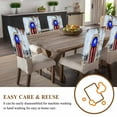 thumbnail image 4 of Puerto Rico Flag Country Rustic Shabby Door Wall Graffiti Chair Covers Set of 8 Chair Back Covers Stretch Removable Washable Chairs Slipcovers Chair Protector for Dining Room Kitchen Party Decor, 4 of 5