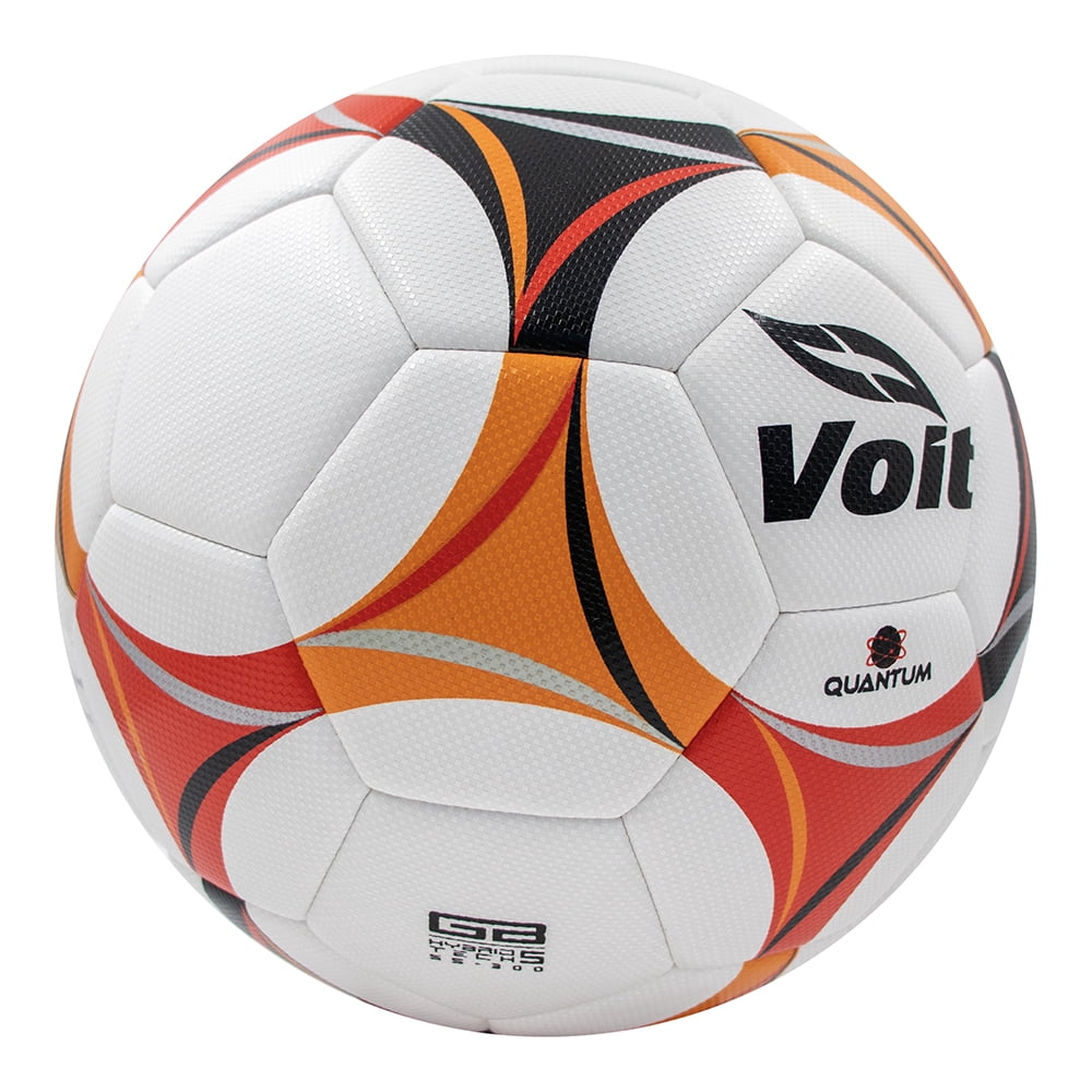 Voit Soccer Ball Size 5, Durable Ball Designed for Play on All Types of Surfaces, Hybrid, oragen, red & Black