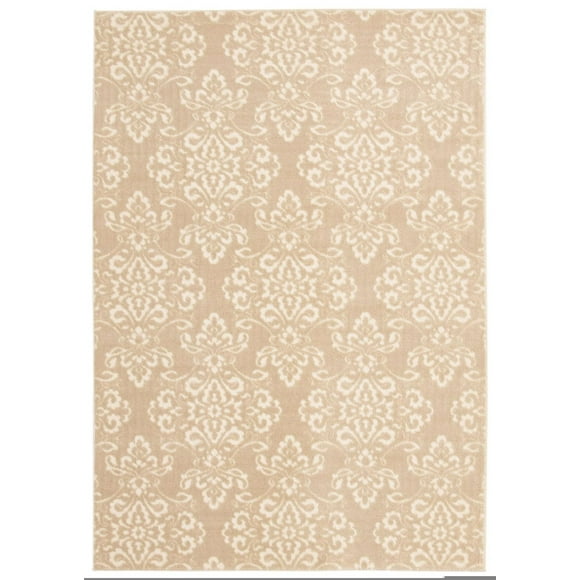 ECARPET Modern Area Rug for Dining Room, Living Room, Bedroom or Den Patty Ivory