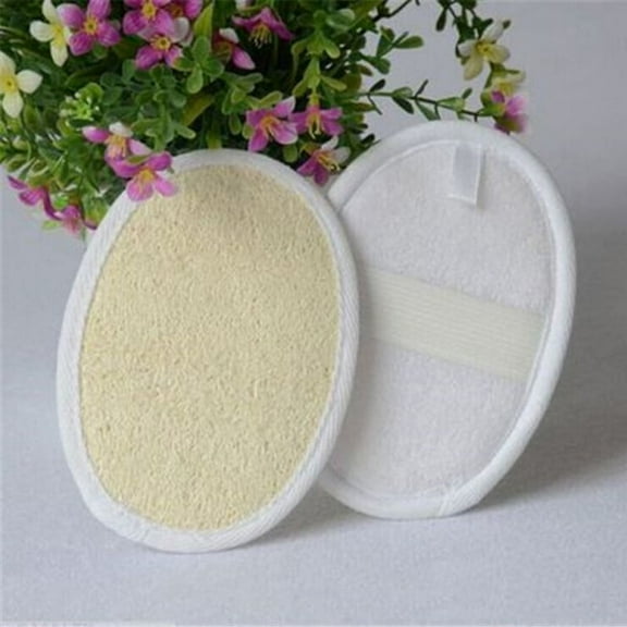 Manfiter Set of 5 Exfoliating 100% Natural Loofah Sponge Pads For Face, Back & Body, Eco Friendly
