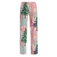thumbnail image 4 of Women's Casual Fashion Christmas Pajama Pants, Long Sleepwear Trousers for Sports and Home Use, Comfortable and Soft Material for Nightwear and Lounging,Light pink,L, 4 of 6