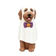 thumbnail image 6 of Clearance Gunhay Halloween Ghost Goldendoodle Dog Figurine, 7.9" Resin Doodle Goldendoodle Dog Statue with Pumpkin Bow Tie, 6 of 8