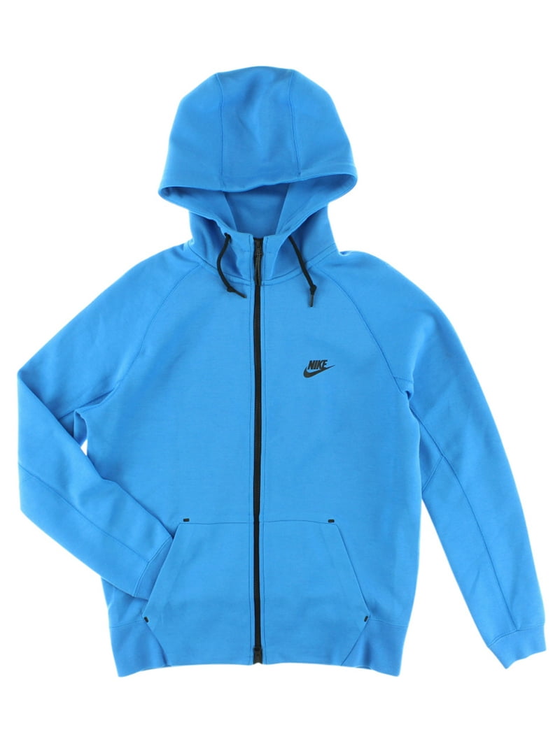 masilla Fahrenheit Asistente Nike Mens Tech Fleece Full Zip Hoodie Blue - Walmart.com