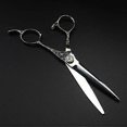 thumbnail image 3 of Tijeras profesionales para entresacar el cabello, de 15 cm (6 pulgadas), de acero inoxidable japonés con mango ergonómico antideslizante., 3 of 5