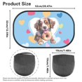 thumbnail image 7 of Yuyamidu Dachshund Car Sunshade Doughnut Car Window Shades 2 Pcs Blue Rear Side Window Sunshade Auto Interior Accessories Universal for Sedan Truck SUV, 7 of 7