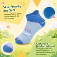 thumbnail image 4 of EALLCO Kids Ankle Socks 12 Pairs Cushioned Moisture-wicking Boys Girls Socks, 4 of 6