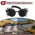 thumbnail image 3 of Gafas de motocicleta 1Pc Unique Bargains, gafas de ciclismo con lente negra y marco negro, 3 of 6