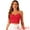 Red, variant on DARING DIVA Women's Glitter Rhinestones Encrusted Cut Out Cami Crop Tank Tops M Rose Red