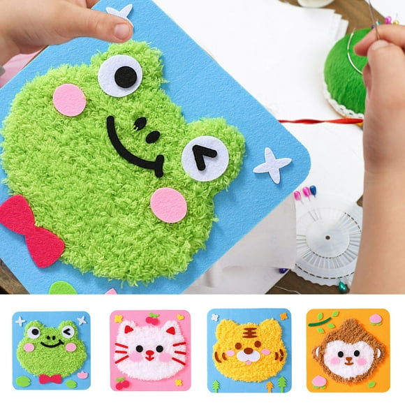 SHAGUOZHOU Knitting Books And Patterns for Beginners Knitting Needles Set Knitted Throw Blankets for Bed Kids' DIY Wool Embroidery Kit Cartoon Design For Hand Threading Art