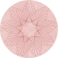 thumbnail image 1 of Ahgly Tapis Rond Lavable en Machine Intérieur Transitionnel Rouge Pastel Rose, 8 Pieds Rond, 1 of 7