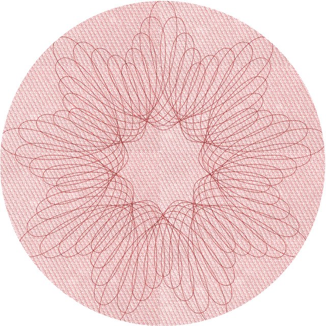 Ahgly Tapis Rond Lavable en Machine Intérieur Transitionnel Rouge Pastel Rose, 8 Pieds Rond