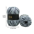 thumbnail image 2 of Hilo para el Ganchillo, Colorido Tejer a Mano 50G Tejer el Ganchillo Leche Suave Bebé Lana de Algodón Hilo, Piel para Hacer Sombreros Bufandas Bolsas Suéteres, Hilo para Tejer, 2 of 5