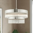 thumbnail image 5 of 49825-91 Livex Lighting Norwich - 7 Light Chandelier in Modern Style - 24 Inches wide by 23.5 Inches high-Brushed Nickel Finish, 5 of 13