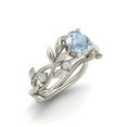 thumbnail image 3 of Promise Ring Fashionable Decorative Leaves Shape Engagement Ring Middle Ring for Women, 3 of 7