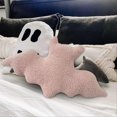 thumbnail image 5 of Halloween bat plush pillow Bat modeling pillow White, 5 of 5