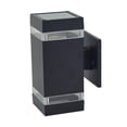 thumbnail image 4 of Aplique de pared exterior Sharpla Luz de pared al aire libre moderno doble cabezal, 4 of 8