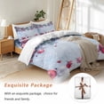 thumbnail image 7 of Christmas Dremlike Bedding Duvet Cover Set Full Size 4 Pieces Xmas Balls Pine Needle Bedding Set with Zipper Closure, 1 Comforter Cover 86x86 Inches 1 Flat Sheet & 2 Pillow Cases, 7 of 7
