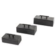 thumbnail image 6 of DecMode Black Marble Decorative Box with Black Handles, 3 Count, 6 of 9
