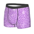 thumbnail image 2 of Kll Lilac Glittering Men'S Cotton Boxer Briefs Underwear-Small, 2 of 9