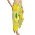 thumbnail image 2 of Fotbe Bright Lemons Women's Pajama Pants,Sleepwear Pants,Pj Bottoms Drawstring And Pockets-Large, 2 of 9