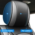 thumbnail image 4 of For Ford F150 Truck 2009-2014 Car Seat Covers Pu Leather Front Seat Cushion Black+Gray, 4 of 7