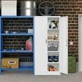 thumbnail image 6 of Metal Storage Cabinet, 72" Garage Metal Cabinet with Doors, 4 Adjustable Shelf Height & Steel Lockable Storage Cabinet, Tool Cabinets for Office, Home, Gym, School and Kitchens., 6 of 7