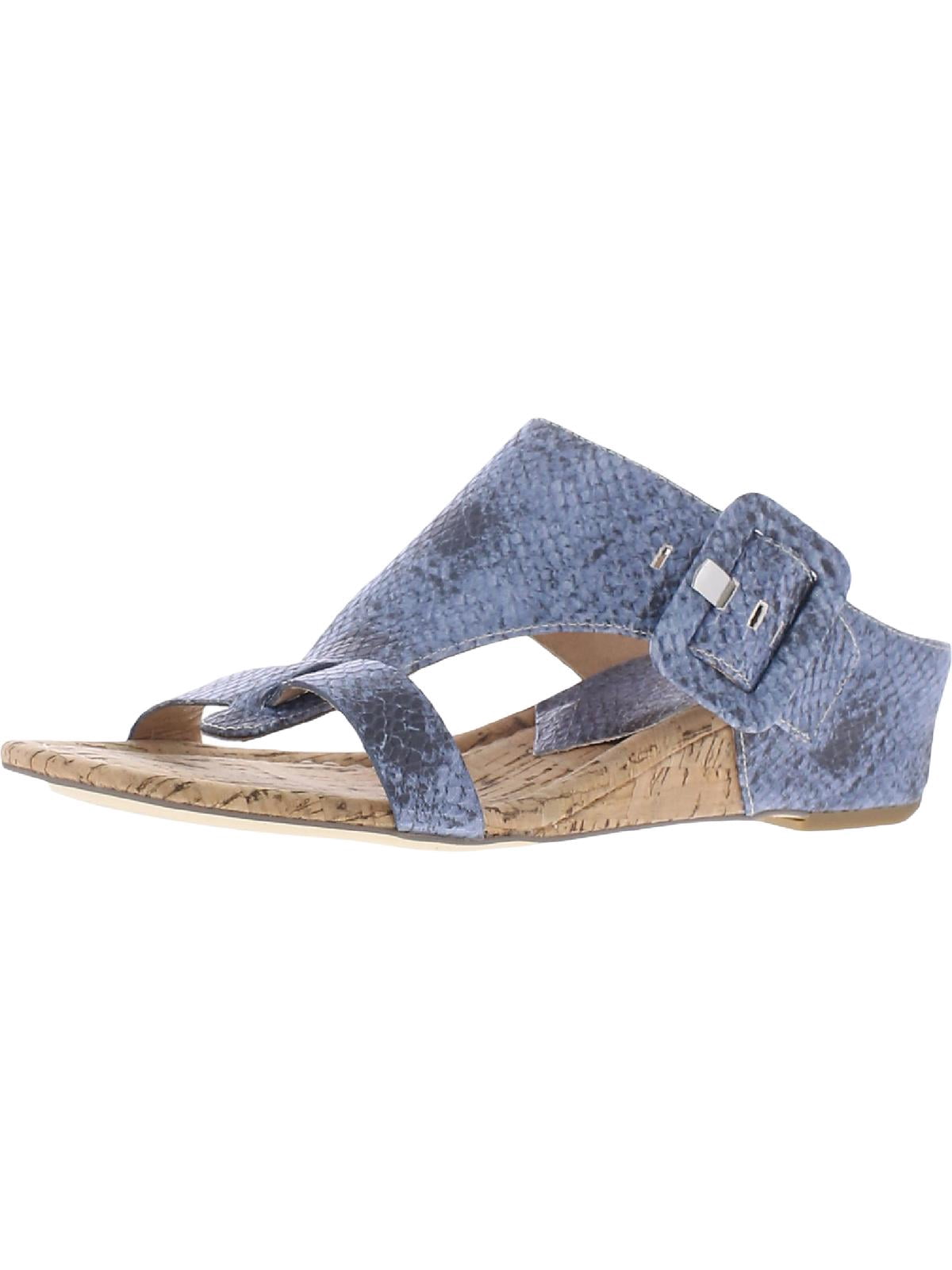 Donald J. Pliner Womens Ofelia Snake Print Cork Wedge Sandals