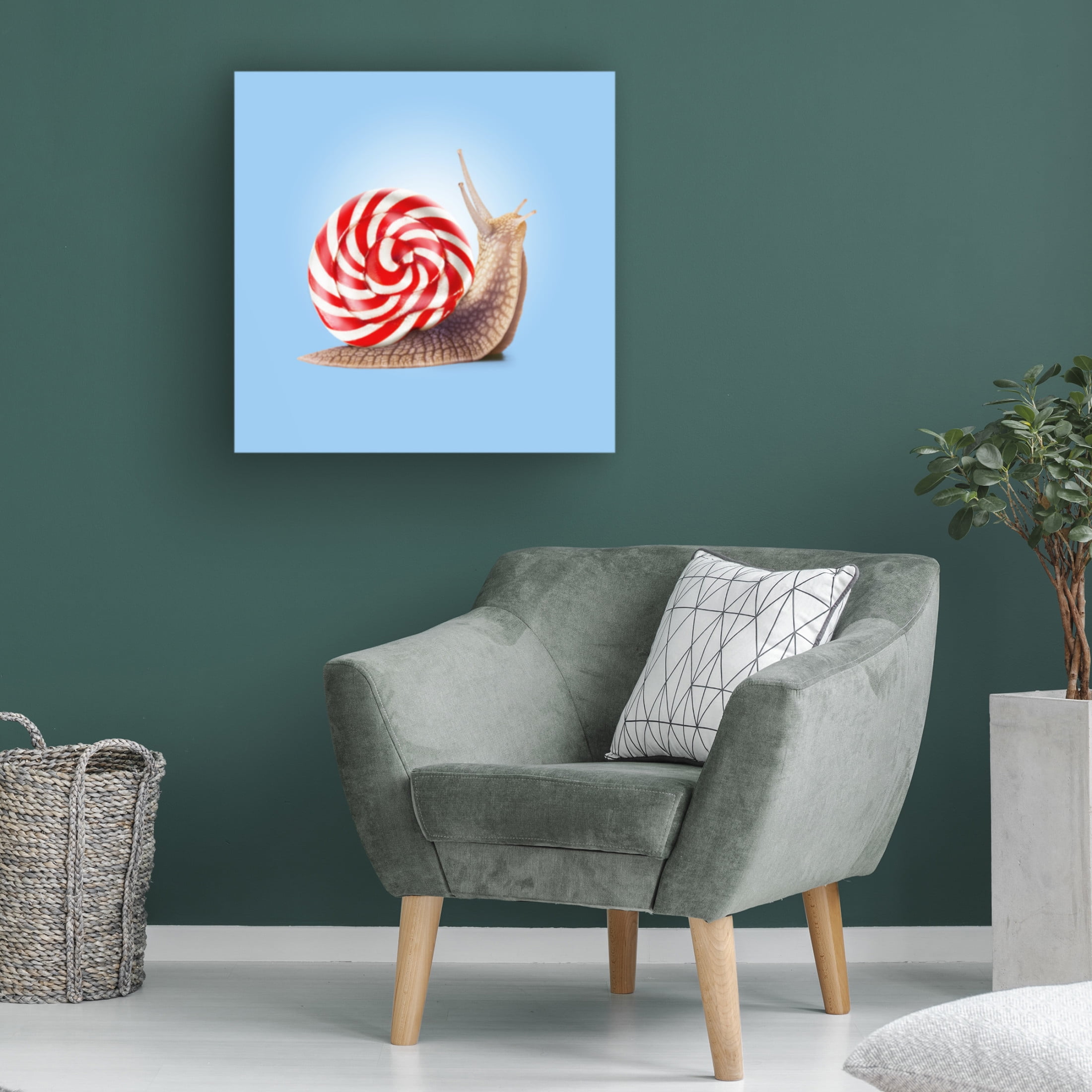 Trademark Fine Art Artem Pozdniakov  Snail Candy Canvas Wall Art